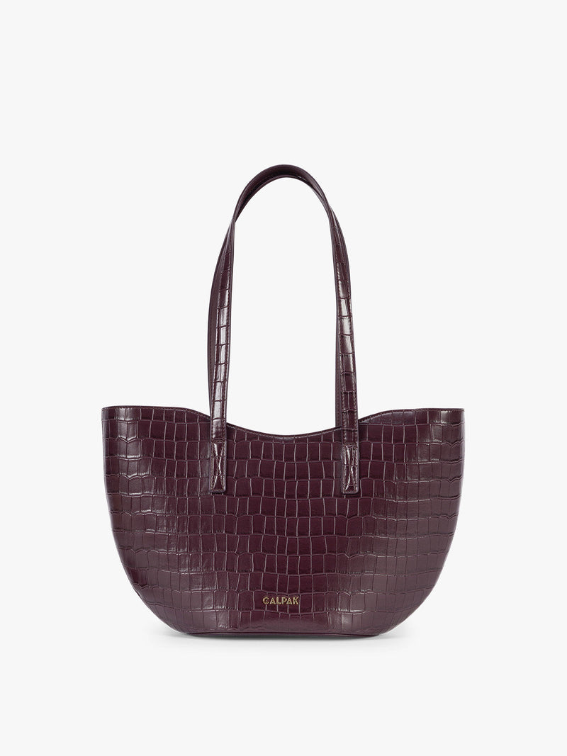 Haven Tulip Tote in Croc-Embossed