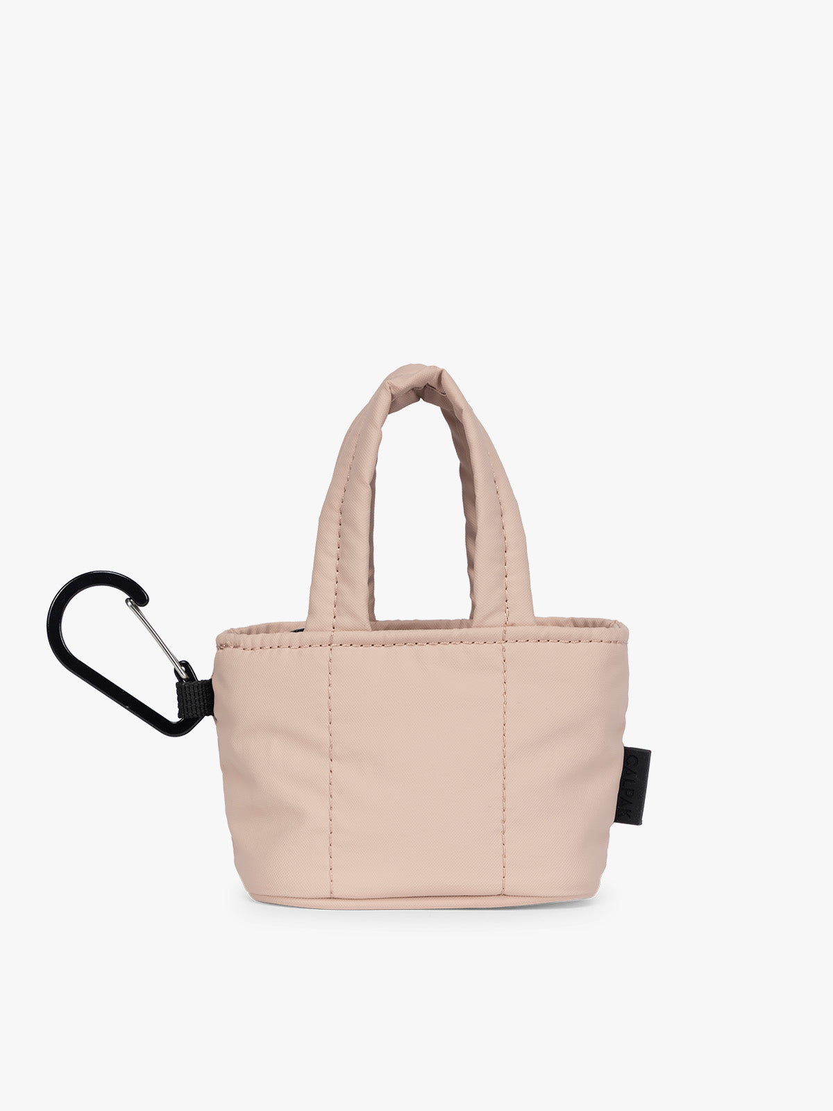 Luka Tote Zip Bag Charm in Rose Quartz