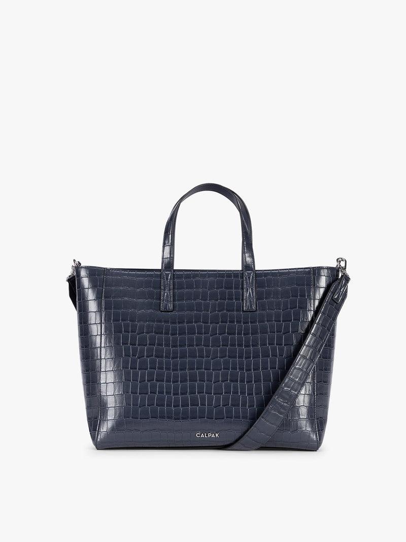 Haven 15" Laptop Tote Bag in Croc-Embossed