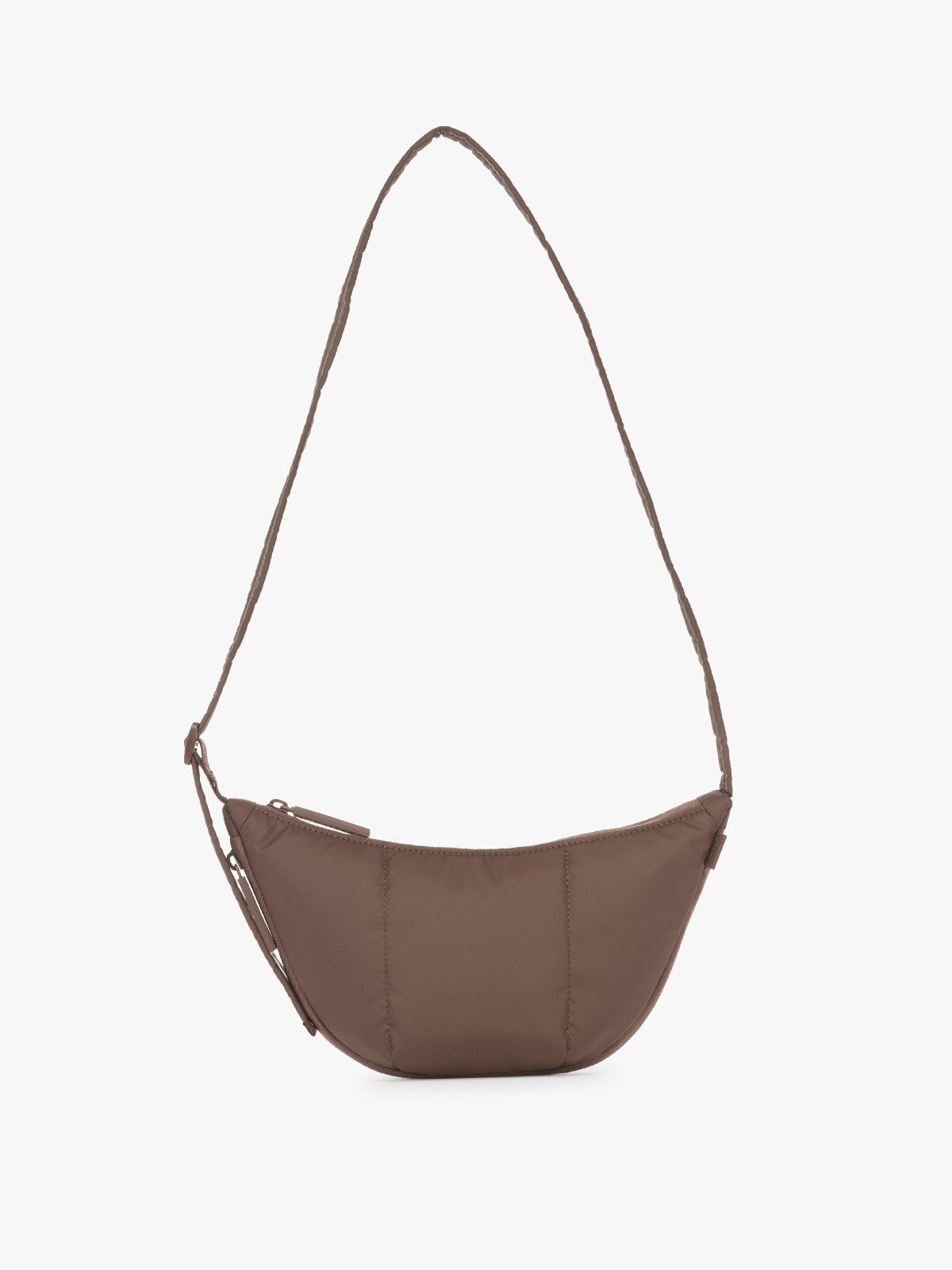 Luka Crescent Bag in Walnut