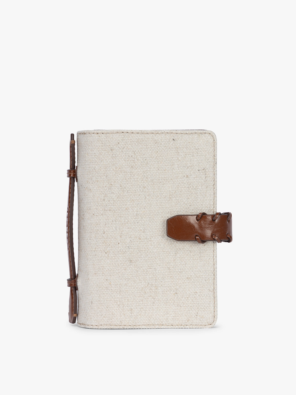 Colette Multi Passport Canvas Wallet in Natural Brown