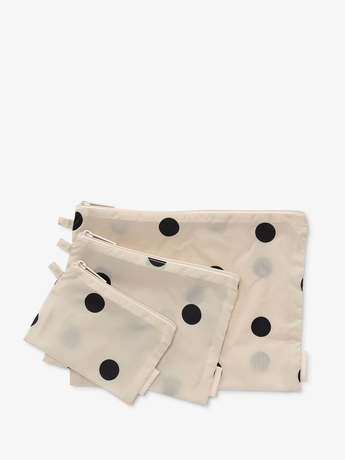 Compakt Zip Pouch Set in Polka Dot