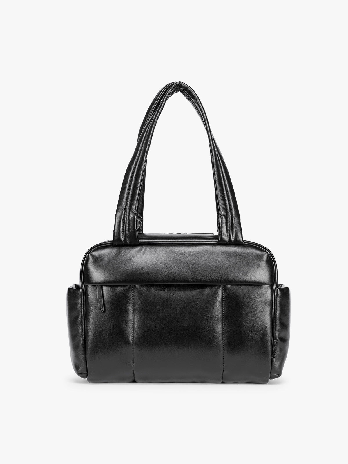 Luka Mini Duffel in Vegan Leather in Black