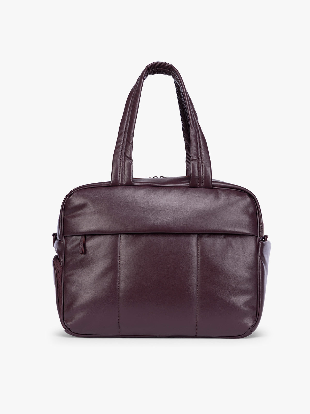 Luka Duffel in Vegan Leather in Dark Cherry