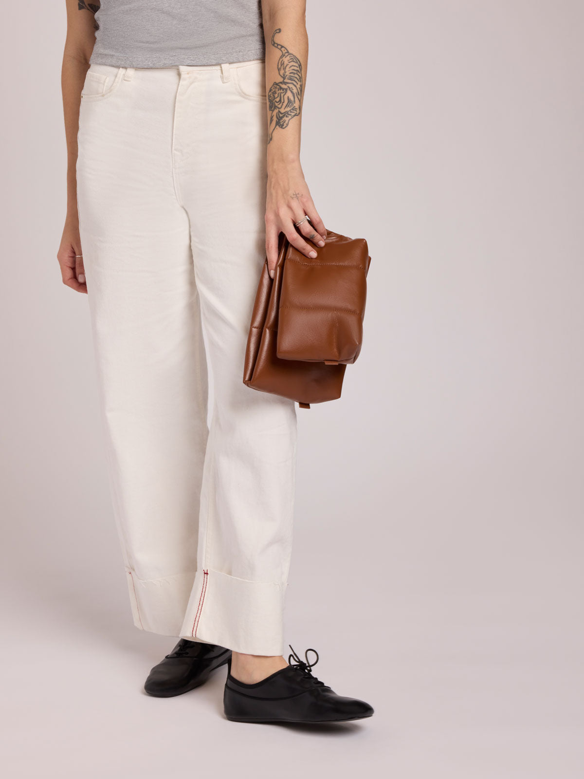 Luka 2-Quart Zip Pouch in Vegan Leather