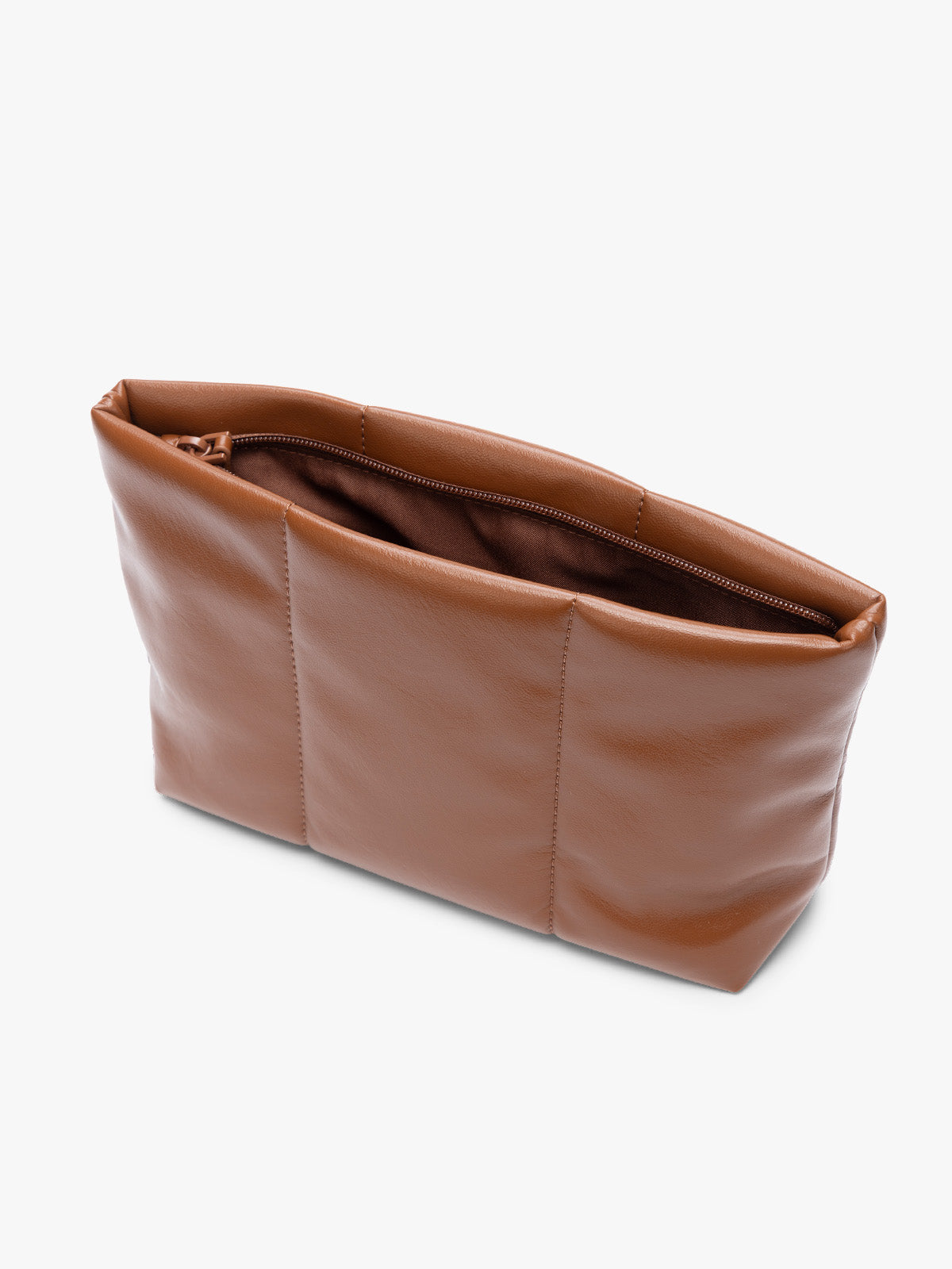 Luka 2-Quart Zip Pouch in Vegan Leather